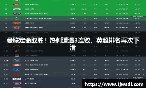 曼联定命取胜！热刺遭遇3连败，英超排名再次下滑